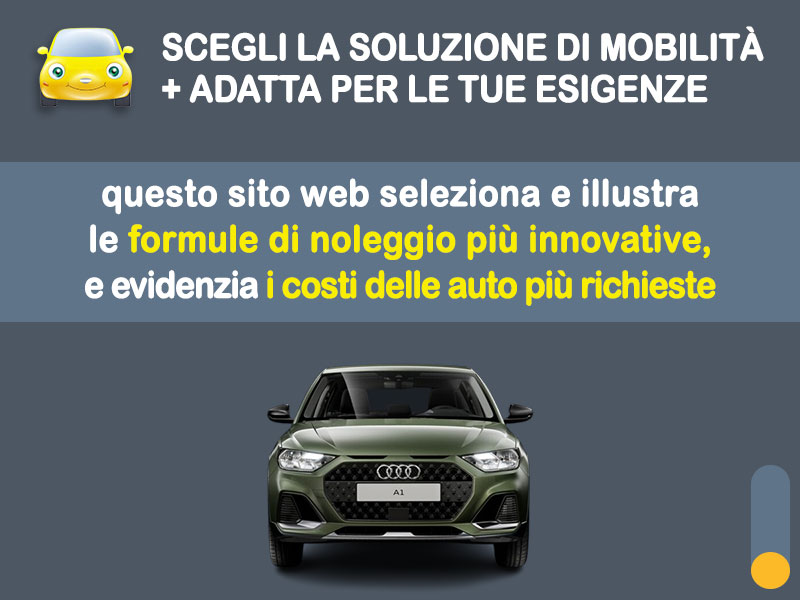Offerta Berlina AUDI A1 Allstreet a benzina: noleggio no scoring - l'offerta 