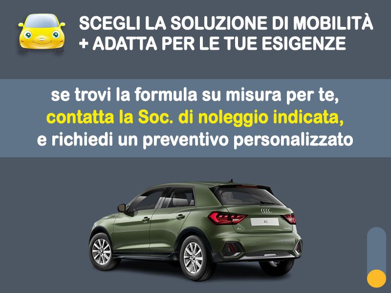 Offerta Berlina AUDI A1 Allstreet a benzina: noleggio no scoring - l'offerta 