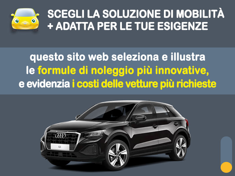 Offerta SUV e CrossOver AUDI Q2 35 TFSI S tronic: noleggio no scoring - l'offerta RENT TO BUY del broker MT Motors, con possibilità di acquisto a tariffa agevolata Benzina  foto 1