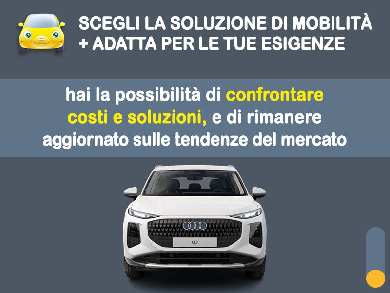 Offerta SUV e CrossOver AUDI Q3 35 TFSI MHEV S tronic: noleggio no scoring - l'offerta RENT TO BUY del broker MT Motors, con possibilità di acquisto a tariffa agevolata Ibrida - benzina (MHEV)  foto 2