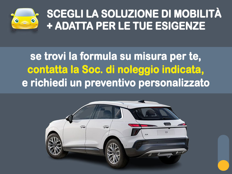 Offerta SUV e CrossOver AUDI Q3 35 TFSI MHEV S tronic: noleggio no scoring - l'offerta RENT TO BUY del broker MT Motors, con possibilità di acquisto a tariffa agevolata Ibrida - benzina (MHEV)  foto 3