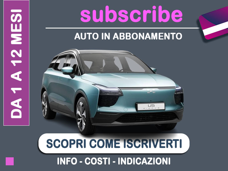 Offerta SUV e CrossOver Auto in abbonamento: come funziona il piano di noleggio 