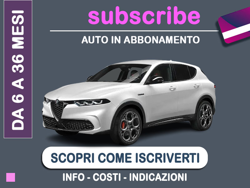 Offerta SUV e CrossOver Auto in abbonamento: come funziona il piano di noleggio 