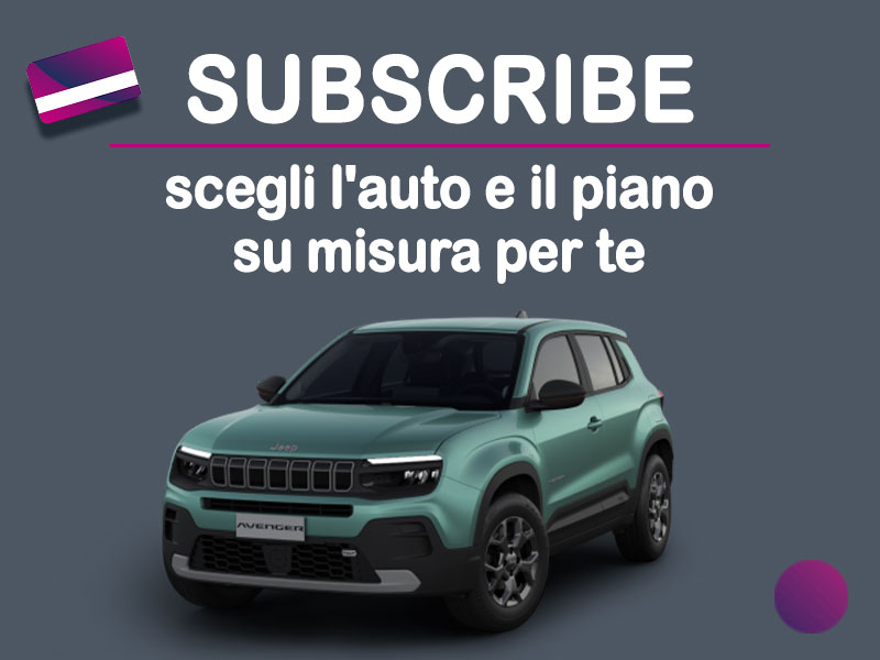 Offerta SUV e CrossOver Auto in abbonamento: come funziona il piano di noleggio 