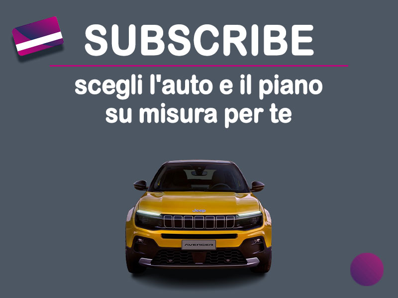 Offerta SUV e CrossOver Auto in abbonamento: come funziona il piano di noleggio 