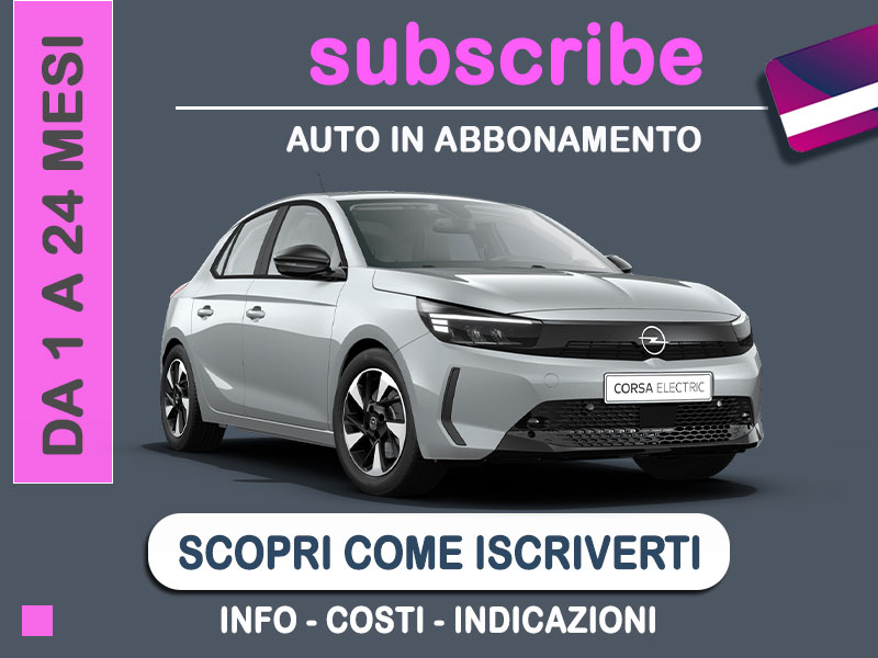 Offerta City car Auto in abbonamento: come funziona il piano di noleggio 
