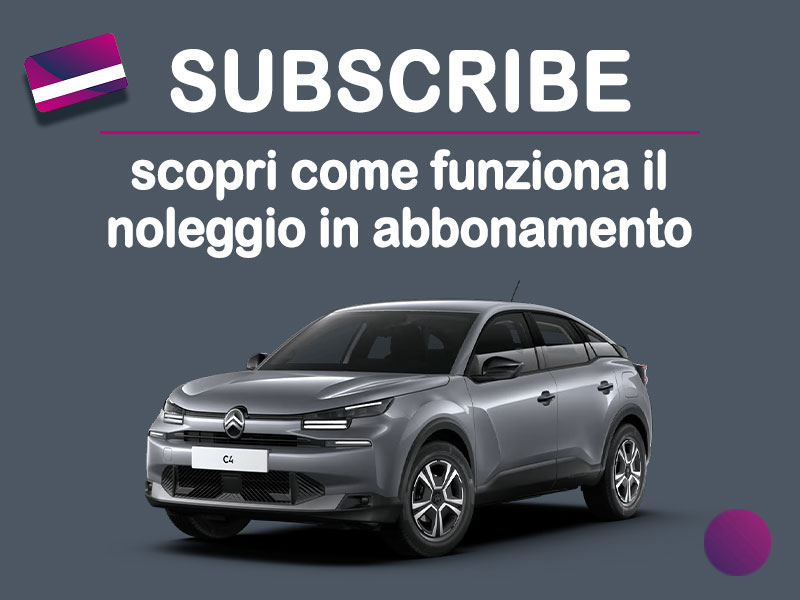 Offerta auto di vari segmenti Auto in abbonamento: come funziona il piano di noleggio 