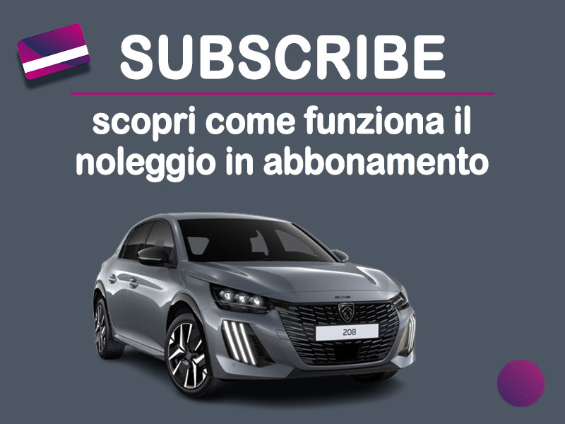 Offerta City car Auto in abbonamento: come funziona il piano di noleggio 