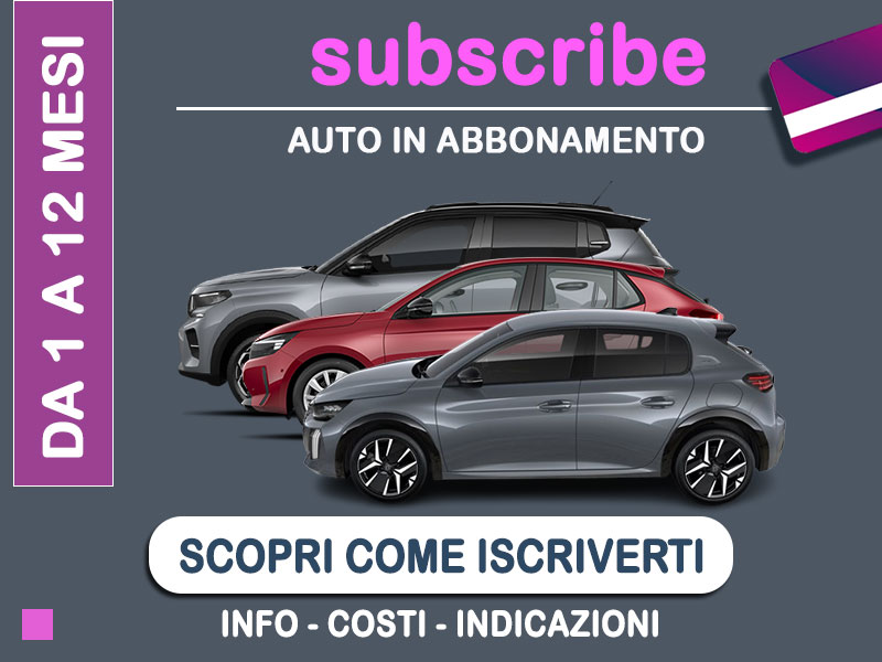 Offerta City car Auto in abbonamento: come funziona il piano di noleggio 