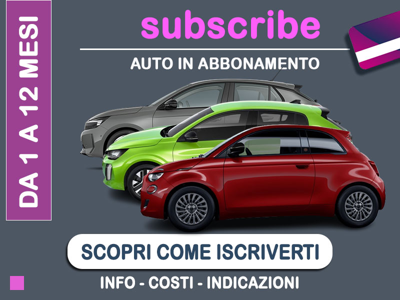 Offerta City car Auto in abbonamento: come funziona il piano di noleggio 
