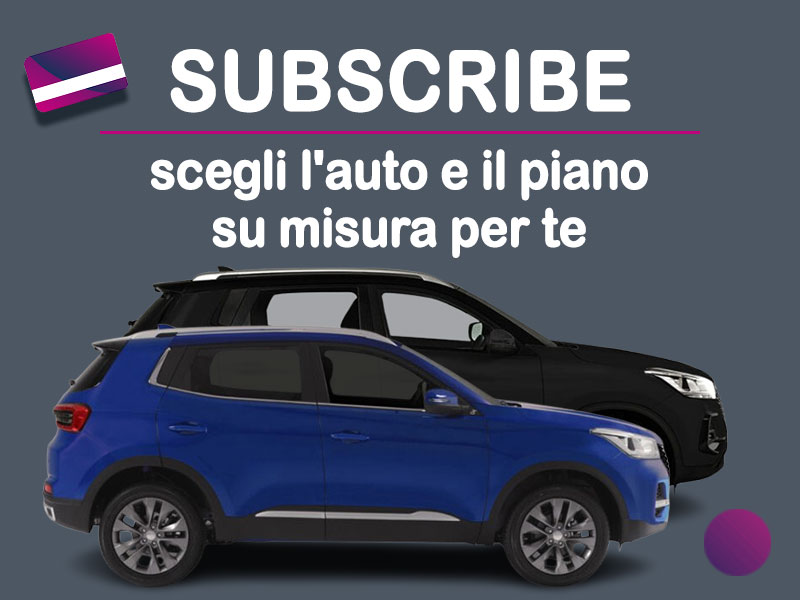 Offerta SUV e CrossOver Auto in abbonamento: come funziona il piano di noleggio 