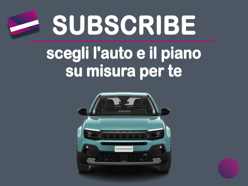 Offerta SUV e CrossOver Auto in abbonamento: come funziona il piano di noleggio 