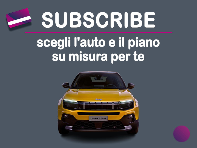 Offerta SUV e CrossOver Auto in abbonamento: come funziona il piano di noleggio 