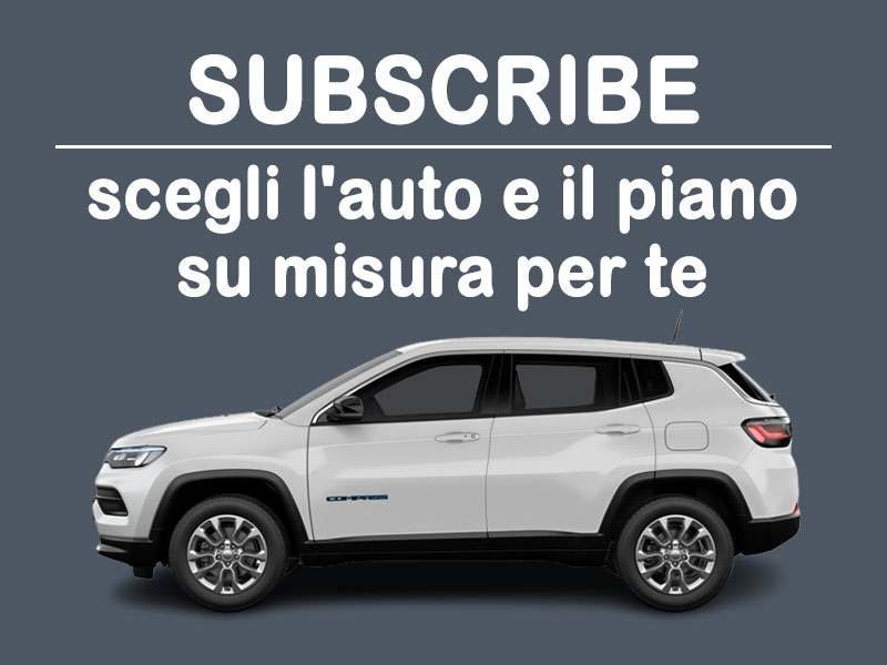 Offerta SUV e CrossOver Auto in abbonamento: come funziona il piano di noleggio 