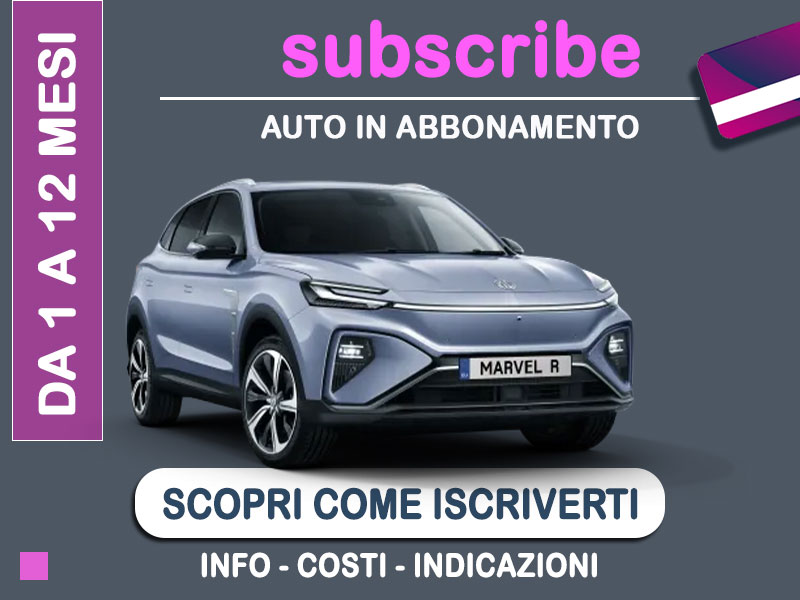 Offerta SUV e CrossOver Auto in abbonamento: come funziona il piano di noleggio 