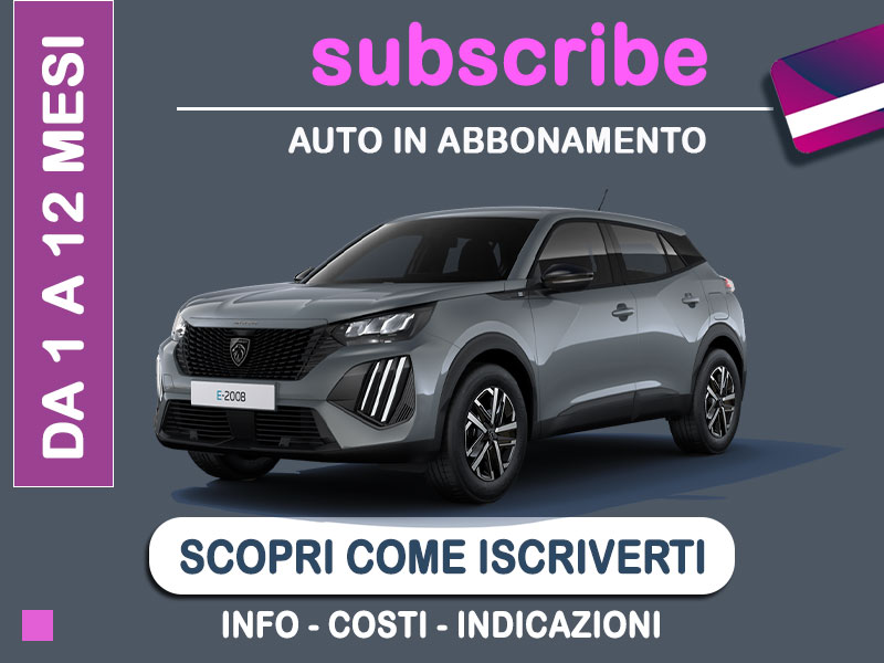 Offerta SUV e CrossOver Auto in abbonamento: come funziona il piano di noleggio 