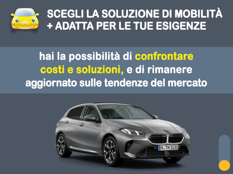 Offerta SUV e CrossOver BMW Serie 1 diesel cambio automatico: noleggio no scoring - l'offerta 