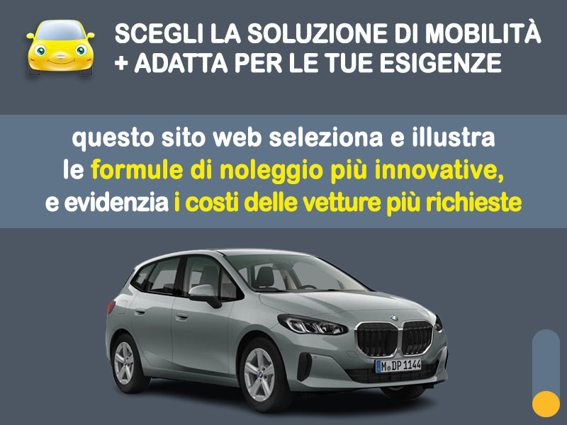 Offerta Monovolume e Multispazio BMW Serie 2 218i Active Tourer con cambio automatico: noleggio no scoring - l'offerta RENT TO BUY del broker MT Motors, con possibilità di acquisto a tariffa agevolata Benzina  foto 1