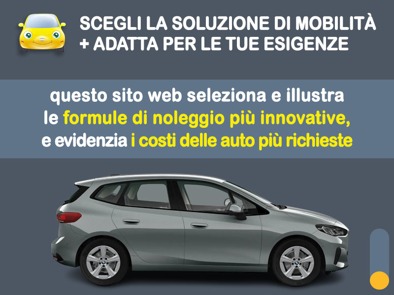 Offerta Monovolume e Multispazio BMW Serie 2 Active Tourer a benzina con cambio automatico: noleggio no scoring - l'offerta 