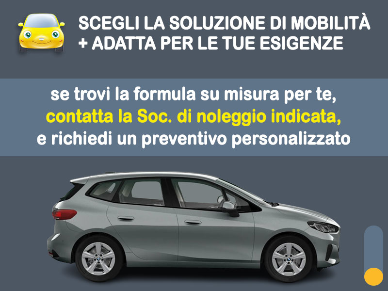 Offerta Monovolume e Multispazio BMW Serie 2 Active Tourer a benzina con cambio automatico: noleggio no scoring - l'offerta 