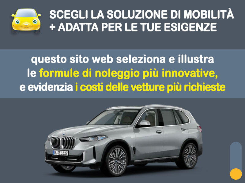 Offerta SUV e CrossOver BMW X5 xDrive 30d xLine: noleggio no scoring - l'offerta RENT TO BUY del broker MT Motors, con possibilità di acquisto a tariffa agevolata Ibrida - diesel (MHEV)  foto 1