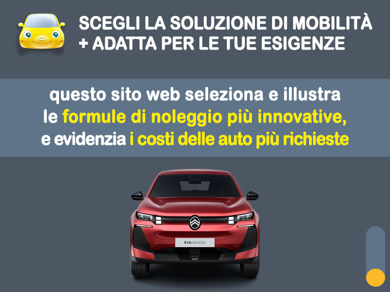 Offerta SUV e CrossOver CITROËN SUV ë-C5 Aircross: l'offerta noleggio del broker Medicredit Rent con la formula speciale e-MOVE di Leasys Elettrica  foto 1