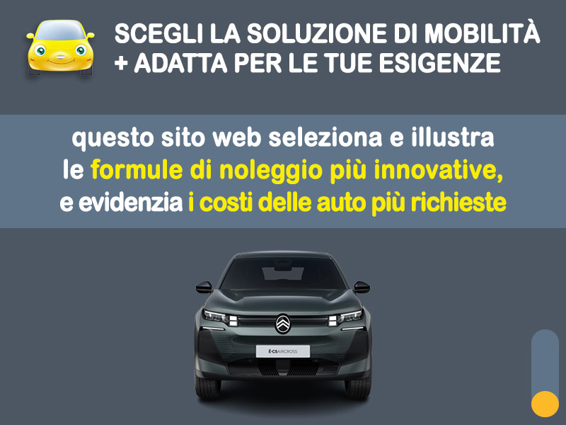 Offerta SUV e CrossOver CITROËN SUV ë-C5 AIRCROSS: l'offerta noleggio del broker Medicredit Rent con la formula speciale e-MOVE di Leasys Elettrica  foto 1