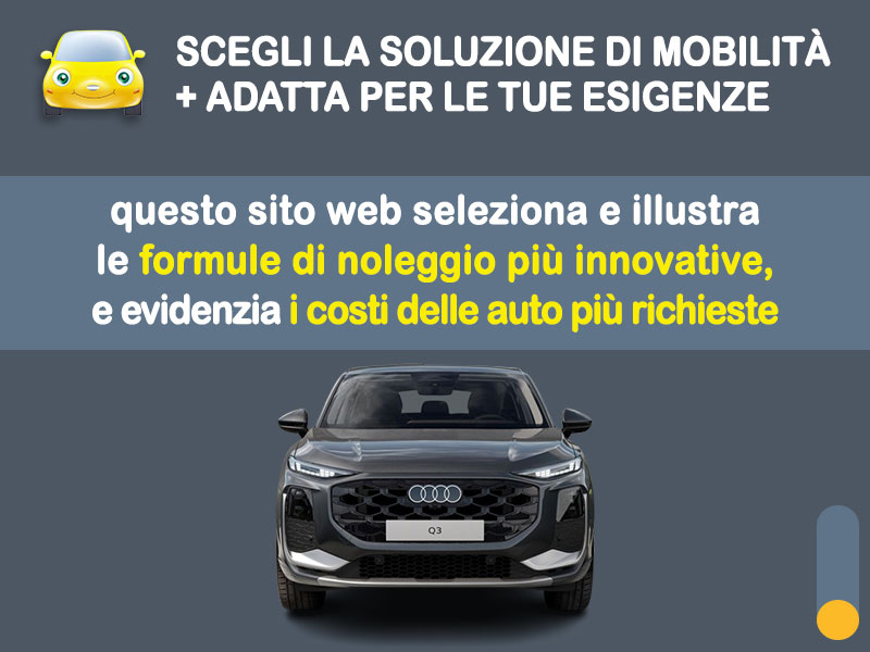 Offerta SUV e CrossOver AUDI Q3 Sportback e-hybrid: come noleggiarla e quanto costa Plug-in Hybrid  foto 1