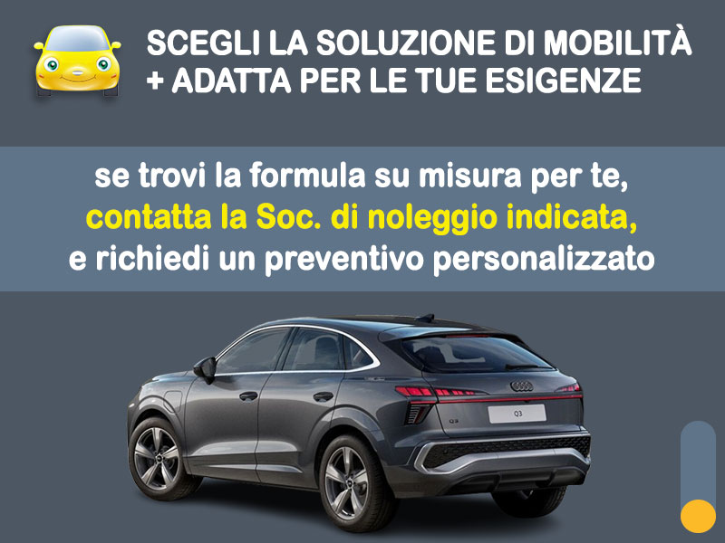 Offerta SUV e CrossOver AUDI Q3 Sportback e-hybrid: come noleggiarla e quanto costa Plug-in Hybrid  foto 3