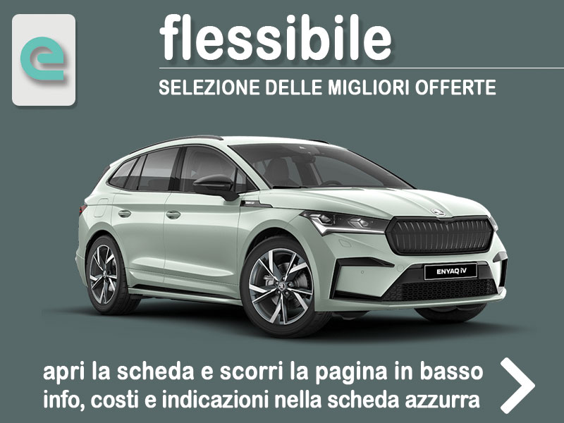 Offerta SUV e CrossOver Come noleggiare ŠKODA ENYAQ e quanto costa = scopriamo come funziona la formula flessibile Clever Change Elettrica  foto 0