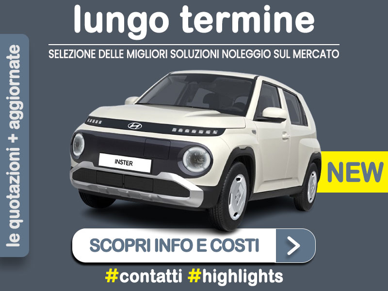 Offerta SUV e CrossOver Come noleggiare un nuovo HYUNDAI INSTER - City-SUV ultracompatto 100% elettrico - e quanto costa? L'offerta del broker Medicredit Rent Elettrica  foto 0