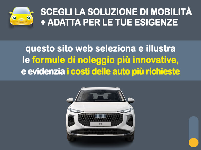 Offerta SUV e CrossOver AUDI Q3: come noleggiarla e quanto costa Varie motorizzazioni  foto 1