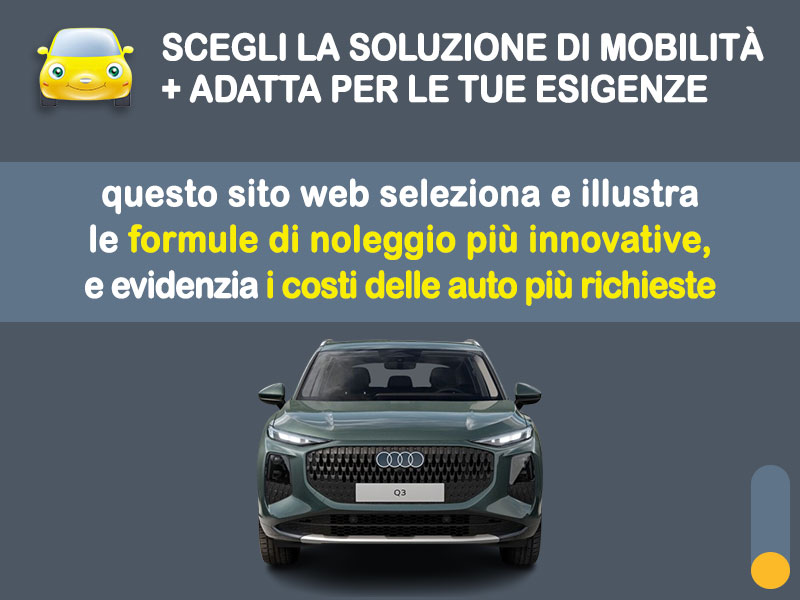 Offerta SUV e CrossOver AUDI Q3 e-hybrid: come noleggiarla e quanto costa Plug-in Hybrid  foto 1