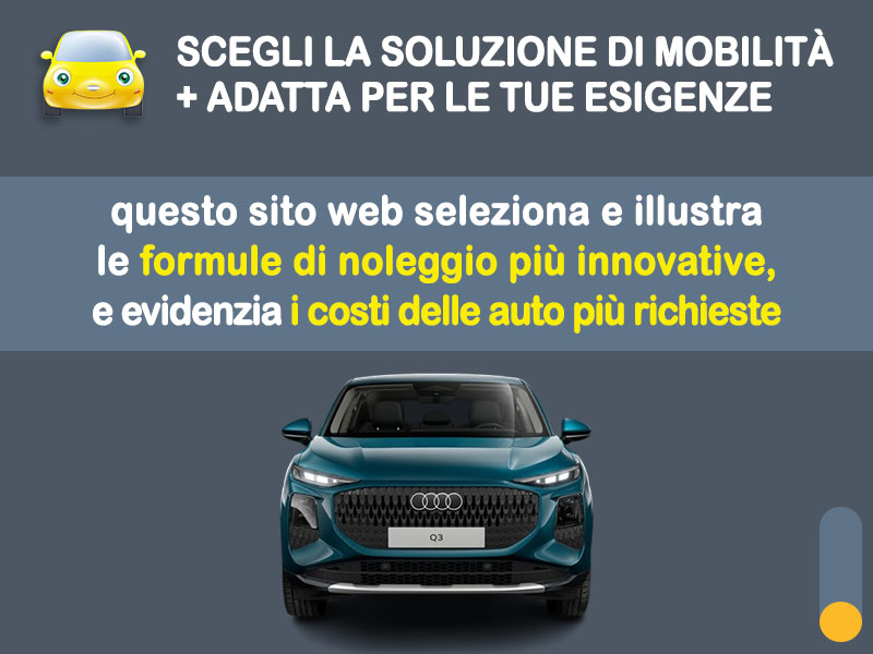 Offerta SUV e CrossOver AUDI Q3 Sportback: come noleggiarla e quanto costa Varie motorizzazioni  foto 1