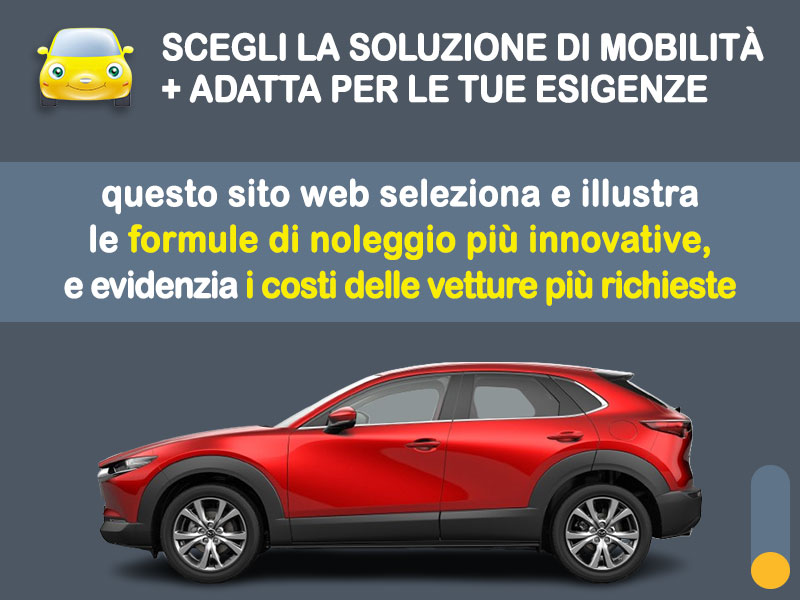 Offerta SUV e CrossOver Come noleggiare una MAZDA CX-30 e-SKYACTIV G 140CV HOMURA e quanto costa? Scopriamo la soluzione più aggiornata Ibrida - benzina (MHEV)  foto 1