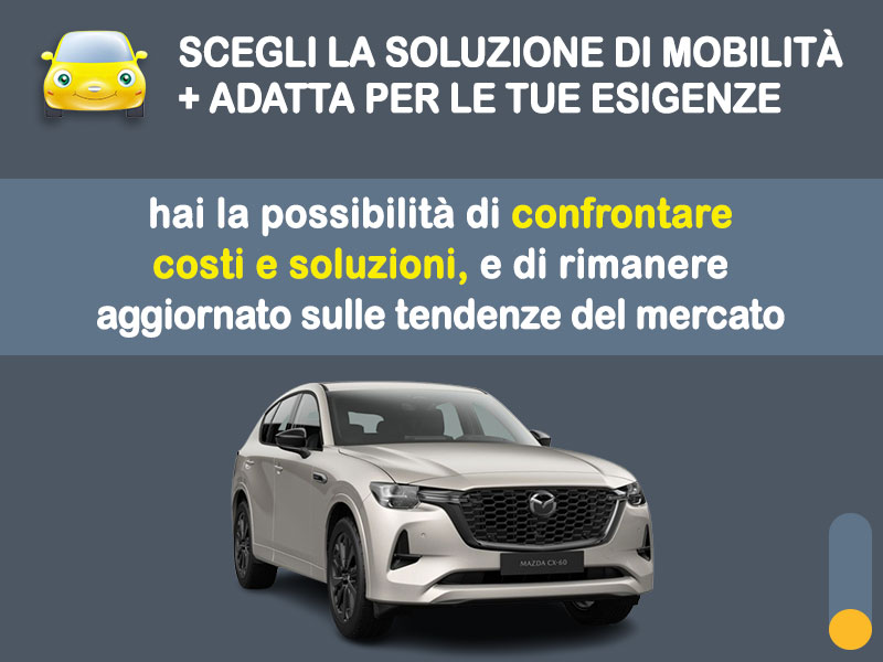 Offerta SUV e CrossOver Come noleggiare una MAZDA CX-60 2025 HOMURA IBRIDA DIESEL e quanto costa? Scopriamo la soluzione più aggiornata Ibrida - diesel (MHEV)  foto 2