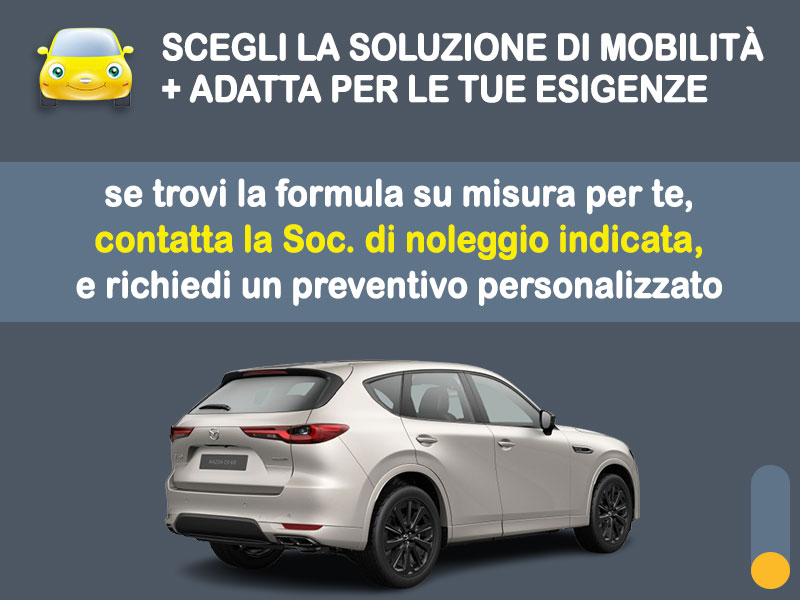 Offerta SUV e CrossOver Come noleggiare una MAZDA CX-60 2025 HOMURA IBRIDA DIESEL e quanto costa? Scopriamo la soluzione più aggiornata Ibrida - diesel (MHEV)  foto 3