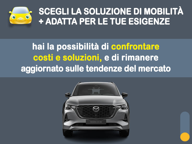 Offerta SUV e CrossOver Come noleggiare una MAZDA CX-80 HOMURA IBRIDA DIESEL e quanto costa? Scopriamo la soluzione più aggiornata Ibrida - benzina (MHEV)  foto 2