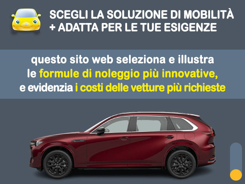 Offerta SUV e CrossOver Come noleggiare una MAZDA CX-80 HOMURA PLUG-IN HYBRID e quanto costa? Scopriamo la soluzione più aggiornata Plug-in Hybrid  foto 1