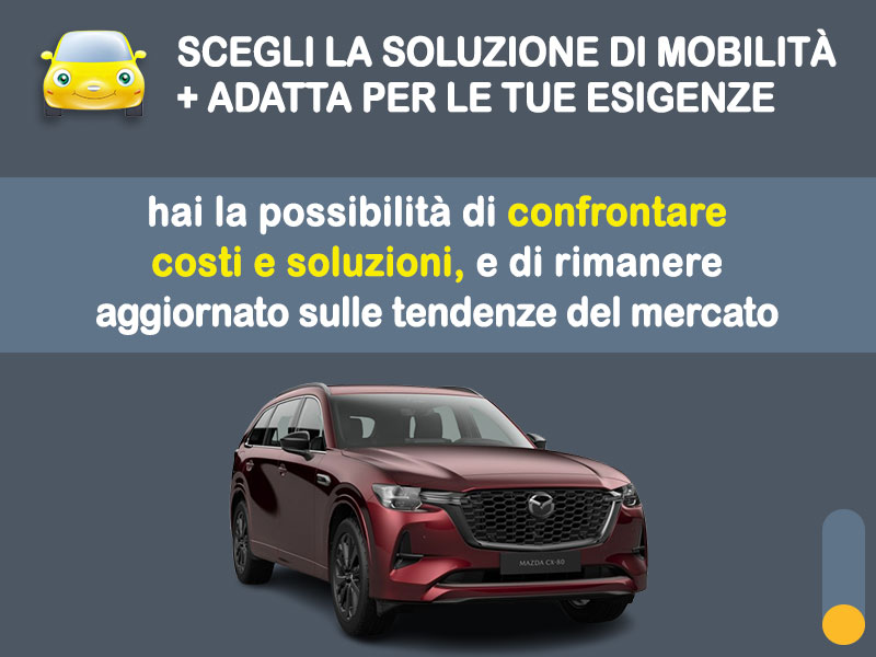 Offerta SUV e CrossOver Come noleggiare una MAZDA CX-80 HOMURA PLUG-IN HYBRID e quanto costa? Scopriamo la soluzione più aggiornata Plug-in Hybrid  foto 2