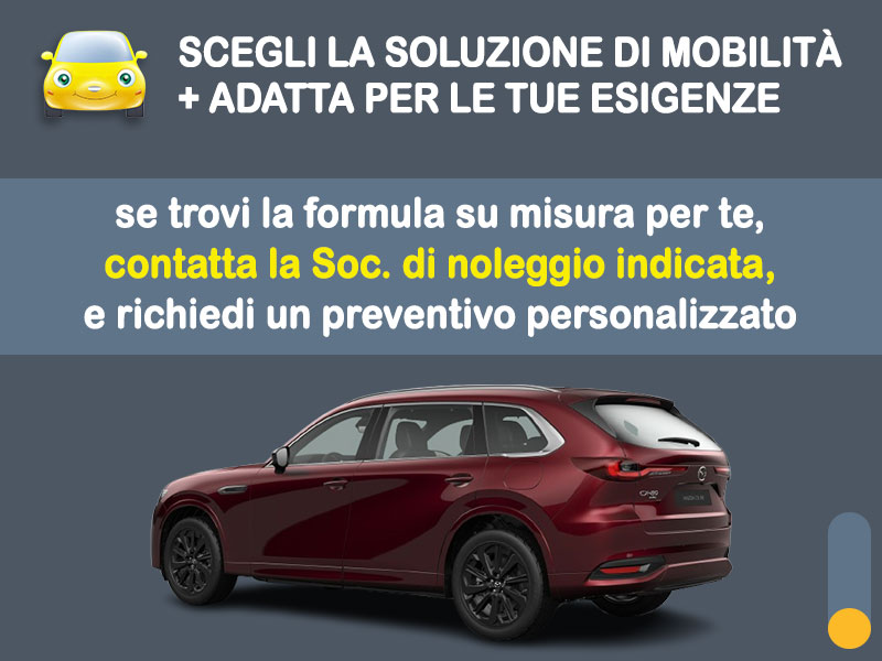 Offerta SUV e CrossOver Come noleggiare una MAZDA CX-80 HOMURA PLUG-IN HYBRID e quanto costa? Scopriamo la soluzione più aggiornata Plug-in Hybrid  foto 3