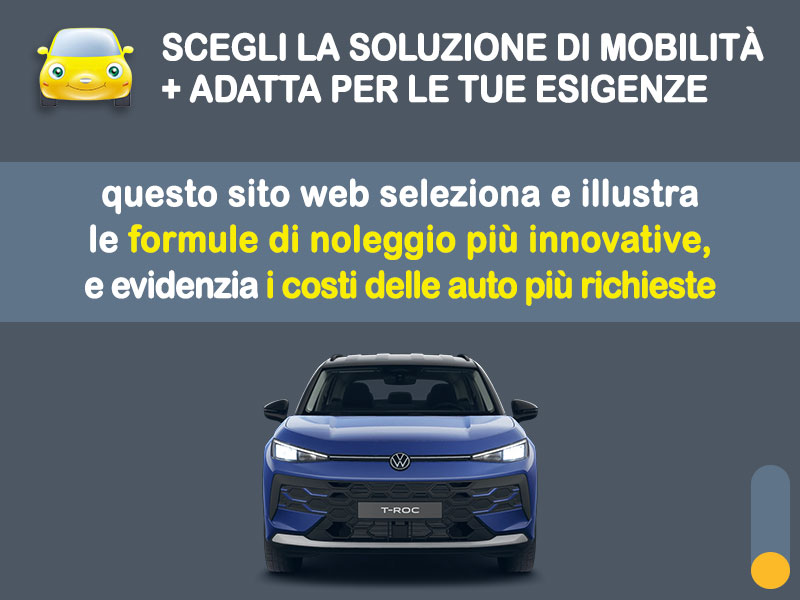 Offerta SUV e CrossOver VOLKSWAGEN T-ROC: come noleggiarla e quanto costa Varie motorizzazioni  foto 1