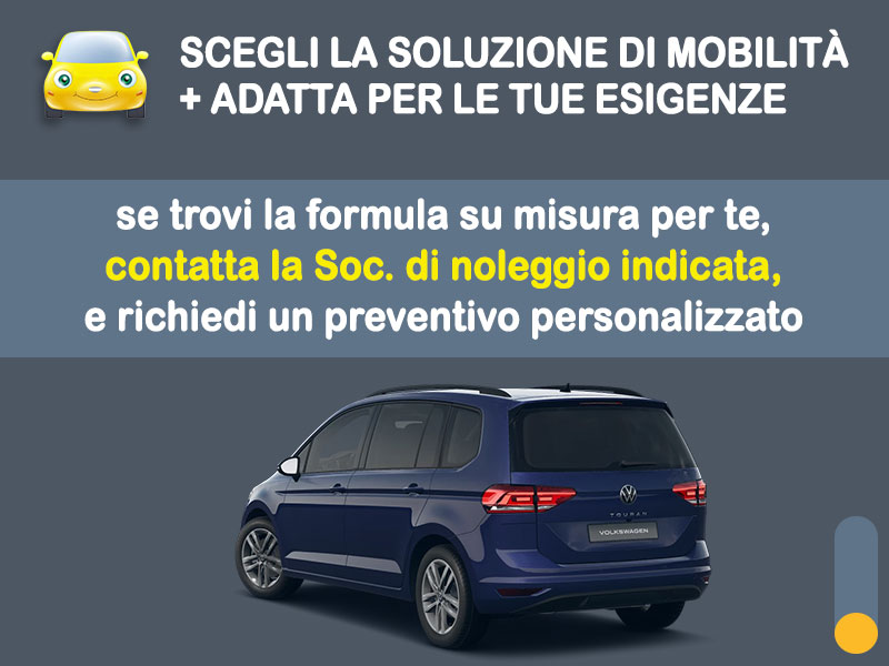 Offerta Monovolume e Multispazio VOLKSWAGEN TOURAN: come noleggiarla e quanto costa Diesel  foto 3