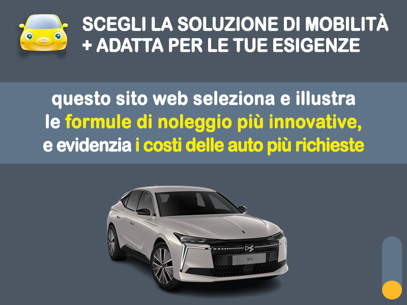 Offerta Berlina DS N°4 E-TENSE 100% elettrica 213 Pallas: l'offerta noleggio del broker Medicredit Rent con la formula speciale e-MOVE di Leasys Elettrica  foto 1