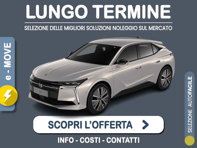 Offerta Berlina DS N°4 E-TENSE 100% elettrica 213 Pallas: l'offerta noleggio del broker Medicredit Rent con la formula speciale e-MOVE di Leasys Elettrica  foto 0