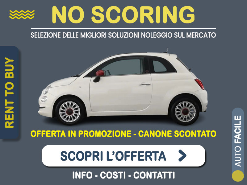 Offerta City car FIAT 500 1.0 Hybrid 70CV (RED): noleggio no scoring - l'offerta RENT TO BUY del broker MT Motors, con possibilità di acquisto a tariffa agevolata Ibrida - benzina (MHEV)  foto 0
