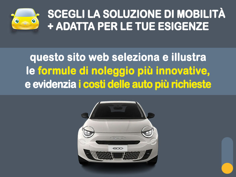 Offerta SUV e CrossOver FIAT 600 elettrica Pop: l'offerta noleggio del broker Medicredit Rent con la formula speciale e-MOVE di Leasys Elettrica  foto 1