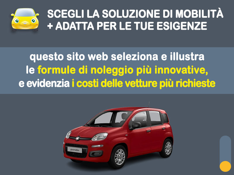 Offerta City car FIAT PANDINA 1.0 Hybrid 70CV: noleggio no scoring - l'offerta RENT TO BUY del broker MT Motors, con possibilità di acquisto a tariffa agevolata Ibrida - benzina (MHEV)  foto 1