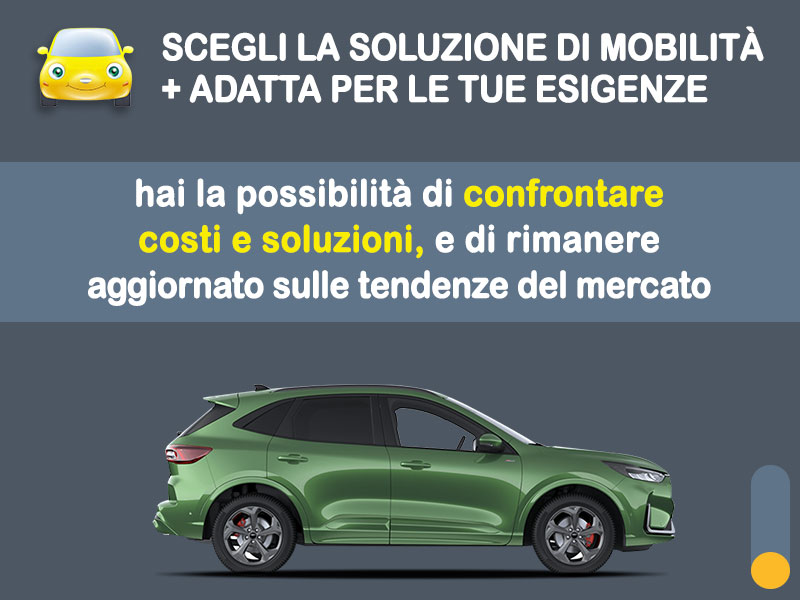 Offerta auto di vari segmenti FORD KUGA a benzina: noleggio no scoring - l'offerta 
