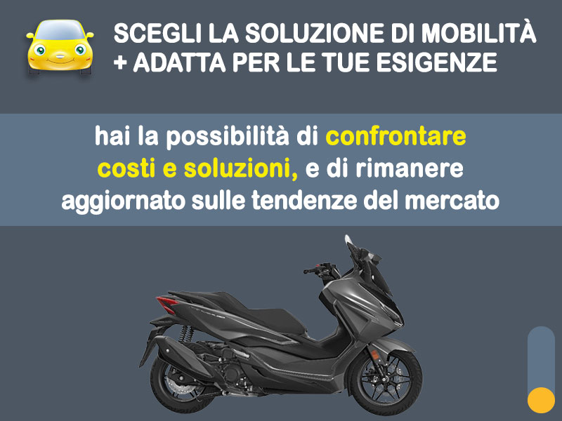 Offerta Scooter HONDA FORZA 350: noleggio no scoring - l'offerta RENT TO BUY del broker MT Motors, con possibilità di acquisto a tariffa agevolata Benzina  foto 2